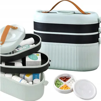 Lékárnička Organizér Kosmetická Taštička Box na Kosmetiku Léky Lékárnička Vícevrstvý