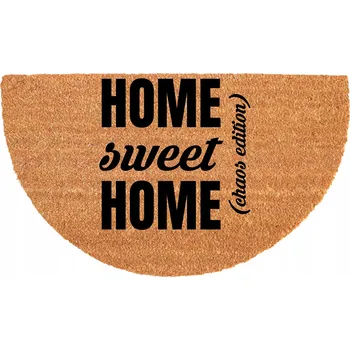 Rohožka PŮLKRUHOVÁ KOKOSOVÁ VSTUPNÍ ROHOŽKA 40X70CM VTIPNÁ HUMOR HOME SWEET