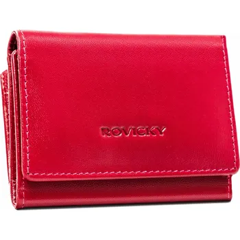 Peněženka Rovicky dámská peněženka z pravé kůže, růžová