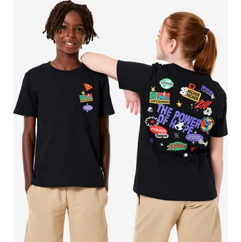 Pánské tričko DECATHLON Dětské tričko Superman 5-6 LET ČERNÁ