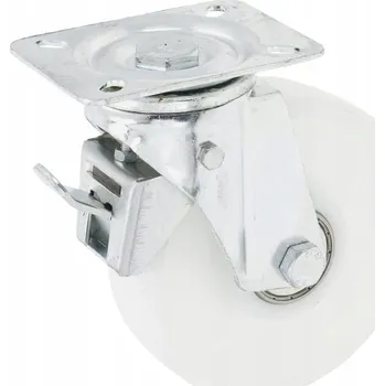 Pojezdové kolečko Otočné kolečko PA 150x40 mm s brzdou, montážní základna: 115x85 mm, nosnost