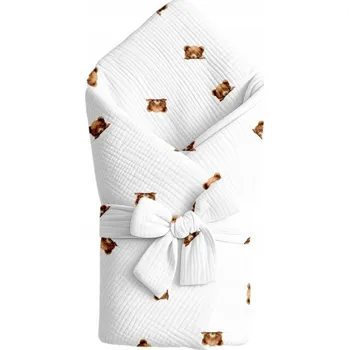 Zavinovačka Zavinovačka pro miminko s mašlí, 100% BAVLNA, POLSKÝ VÝROBEK