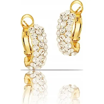 Náušnice Náušnice krystalové půlkruhy z kolekce Classic (P10971AU)