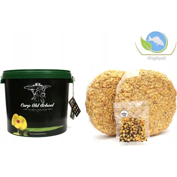 Boilies Kukuřice na vnadění Carp Old School Vědro - King Squid Eko Baits 10kg