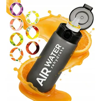 Láhev Láhev na vodu s příchutí, sportovní, Lahev Na Pití 750 ml se 7 ochucenými kapslemi