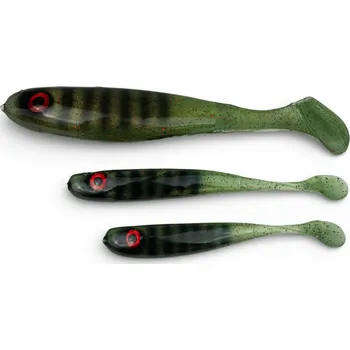 Umělá nástraha Yaccuza Gumová Nástraha Hand Made Killer Airbrush Dark Green Stripes - 12,5 cm 11 g 2 ks