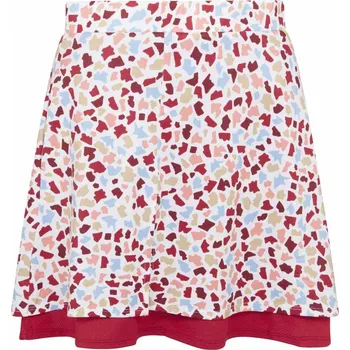 Golf Callaway 17" Mosaic Print Flounce golfová sukně, brilliant white XS