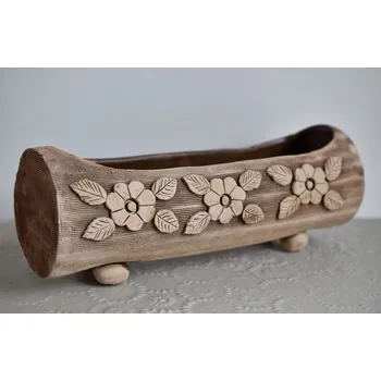 Truhlík Bureš truhlík květy keramický 34 cm