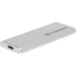 TRANSCEND ESD260C - Externí SSD 500GB, USB 3.1 Gen2 (Type C), stříbrný
