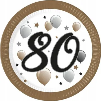 Party nádobí Talířky Procos Balónky 23 cm 8 ks