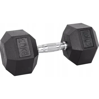 Potažené/pogumované činky s pevnou váhou inSPORTline 1x 20 kg