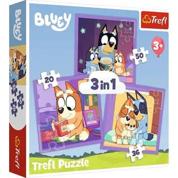 Puzzle Puzzle 3v1 Seznamte se s Bluey 34895 Trefl 3+