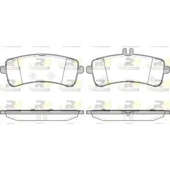 Brzdový systém ROADHOUSE Sada brzdových destiček RDH 21594.00