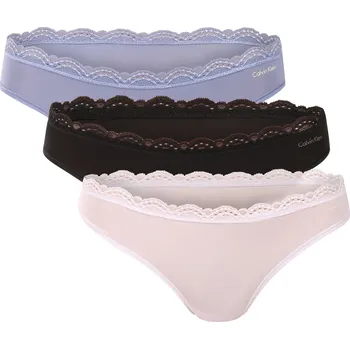 Dámské oblečení 3PACK dámská tanga Calvin Klein vícebarevná (QD5300-3FD) M QD5300-3FD Možnost vrácení zboží ZDARMA do 120 dnů!