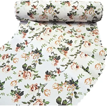 ubrus Ubrusová šála v metráži Viola - oranžový 38 zakončení vlnkou