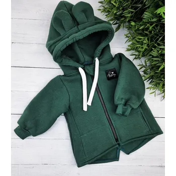 Dívčí mikina Kulišárny Mikina se zipem WARM LAHVOVĚ ZELENÁ VELIKOST: 116