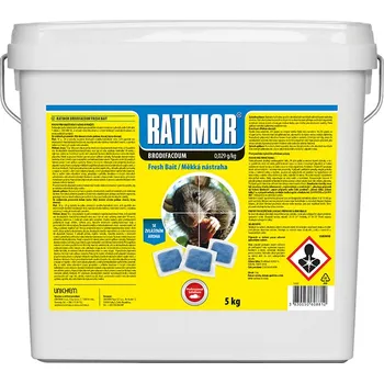 Hubení hlodavce UNICHEM AGRO CZ s.r.o. Ratimor měkká nástraha 5 kg