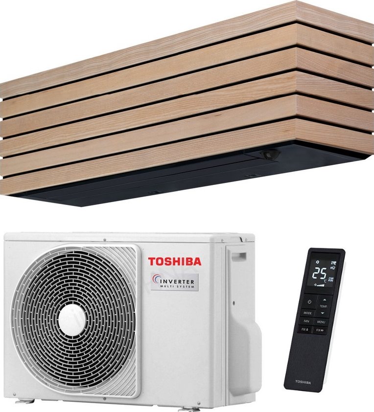 Klimatizace Toshiba Daiseikai 10 Wood 1+1 2,5kW R32 včetně montáže