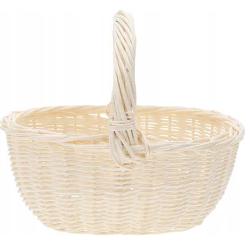 Nákupní košík Oválný proutěný košík velikonoční košíček na svěceninu dekorace pro dítě