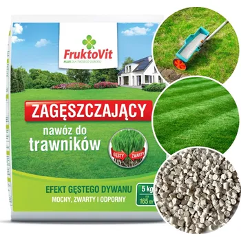 Hnojivo Fruktovit hnojivo pro zhoustnutí trávníku granulované 5 kg pro trávníky