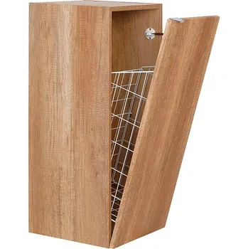 Koupelnový nábytek BPS-koupelny Doplňková Koupelnová skříňka nízká s košem Amanda C NK 35, dub country