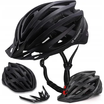 Cyklistická přilba CYKLISTICKÁ PŘILBA S LED SVĚTLEM USB-C SPORTOVNÍ MTB KŠILT VĚTRÁNÍ SÍŤKA M