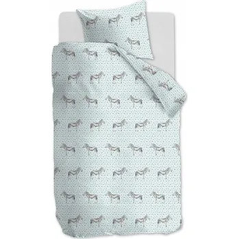 Povlečení Povlečení Ambiante Omari_Green na přikrývku 135x200 cm a polštář 80x80 cm