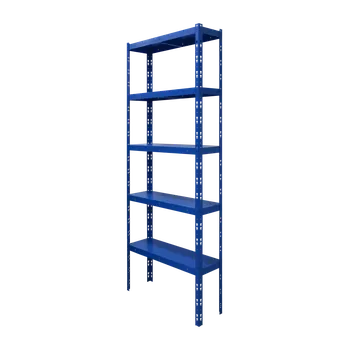 Dílenský regál ZLKL Průmyslové regály kovové 2500 x 600 x 300 mm, modrý P00139-9