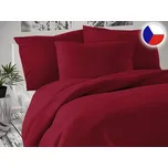 Jednobarevné povlečení satén 70x90, 140x200 Luxury Collection Vínové