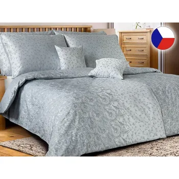 Povlečení Damaškové povlečení EXCELLENT 70x90, 140x200 DIAMANT Pampelišky šedé