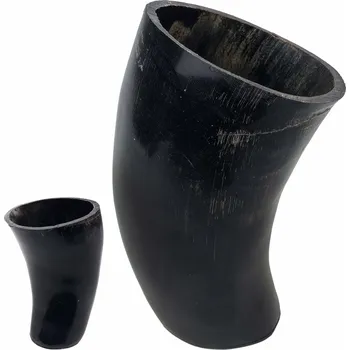 PAK Pohár z bůvolího rohu "BLACK HORN"