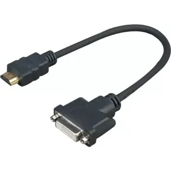 Video kabel VivoLink Pro HDMI - DVI kabel M - F 0.2m (PROHDMIADAPDVI)