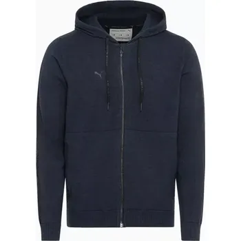 Pánská softshellová bunda PORSCHE DESIGN Leisure jacket Bunda pro volný čas na zip a s kapucí námořní modrá (Pohodlná volnočasová bunda pravidelného střihu vyrobená z tkaniny s logem Puma)