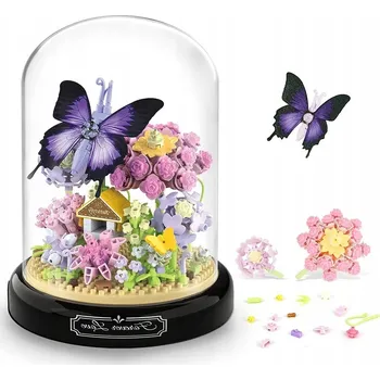 ostatní stavebnice STAVEBNICE PRO STAVBU KVĚTINOVÉ ZAHRADY, SADA KOSTEK KVĚTINY ZAHRÁDKA, DÁREK