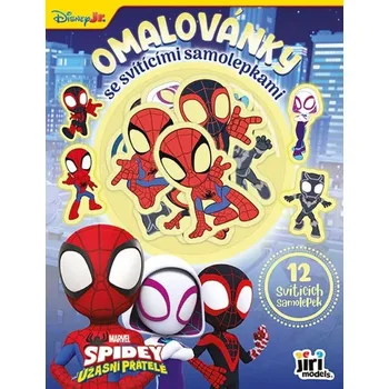 omalovánky Omalovánky se svítícími samolepkami Spidey