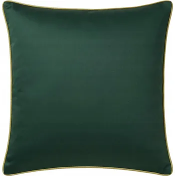 Povlečení POVLEČENÍ NA POLŠTÁŘ BAVLNA SATÉN QUEEN ZELENÉ SE ZLATÝM DEKORATIVNÍM LEMEM 40x60 cm