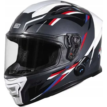 Helma na motorku Přilba ORIGINE PISTA MESH + BT lesklá bílá chladná šedá L