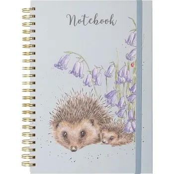 Zápisník Wrendale Designs Kroužkový blok Wrendale Designs "Love and Hedgehugs", A4, 90 l., linkovaný - Ježci