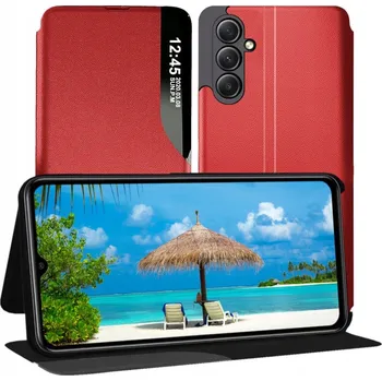 Pouzdro na mobilní telefon Flipové pouzdro MBM pro Samsung Galaxy A34 5G červené