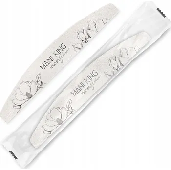 Pilník na nehty 100/150 Loďka Půlměsíc Slim ve fólii Flora Mani King