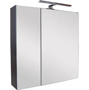 Koupelnový nábytek BPS-koupelny Zrcadlová skříňka závěsná s LED osvětlením Naturo 60 ZS