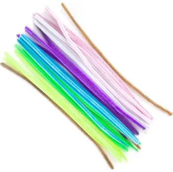 Výtvárné potřeby Chlupaté modelovací drátky DP Craft, pastelový mix, 25ks