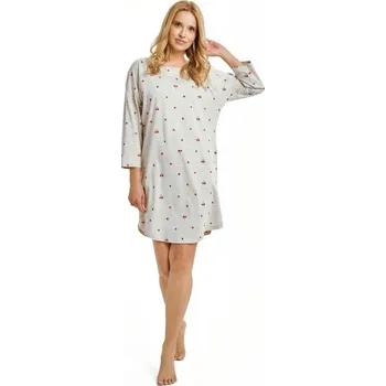 Dámská noční košile TARO KOŠILE NOČNÍ ADELE 3431 S ŠEDÁ