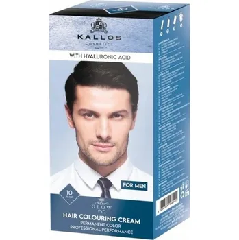 Barva na vlasy KALLOS GLOW BARVA NA VLASY PRO MUŽE 10 PŘIROZENÁ BLOND EFEKTIVNÍ 60+60 ML