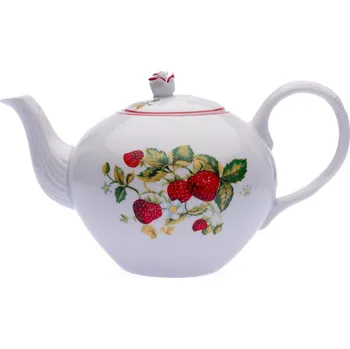 Konvice na čaj Český porcelán, a.s., Dubí Konvice čajová se sítkem, 1,20 l, jahody, Český porcelán