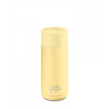 Cestovní hrnek, Ceramic 475 ml, Push Button, Buttermilk - Frank Green