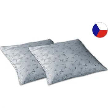 Dekorativní polštářek Damaškový dekorační polštářek 40x40 EXCELLENT DIAMANT Pampelišky šedé