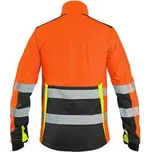 Bunda CXS BENSON, výstražná, softshell, oranžovo - černá, vel. 3XL