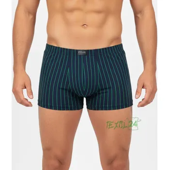 Trenýrky Pesail Pánské boxerky bavlna G55201 s proužkem Barva: Zelená, Velikost: L