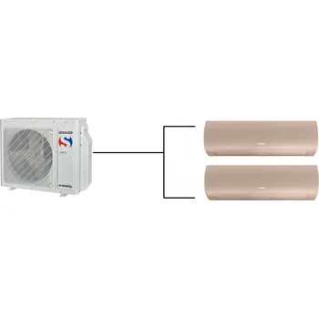 Domácí spotřebič Klimatizace Sinclair Terrel champagne 1+2 (2,7kW + 3,5kW) Multi-split R32 včetně montáže